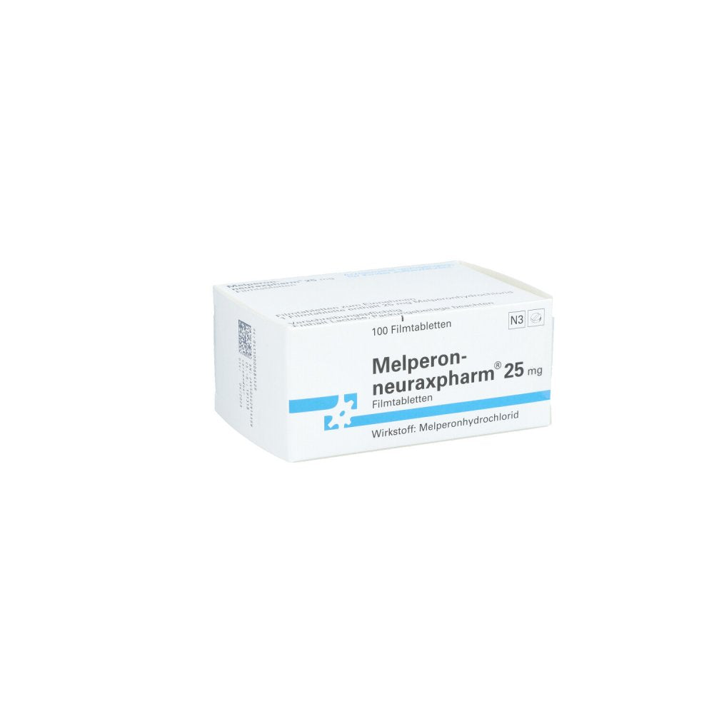 Das Produktfoto zeigt Melperon-Neuraxpharm 25 Mg Filmtabletten (100 stk) PZN 00068452