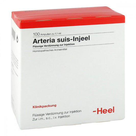 Das Produktfoto zeigt Arteria Suis Injeel Ampullen (100 stk) PZN 00073080