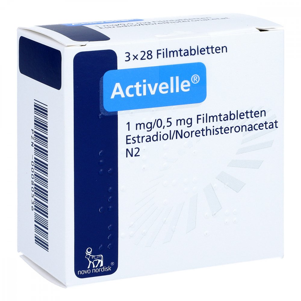Das Produktfoto zeigt Activelle Filmtabletten (3X28 stk) PZN 00080536