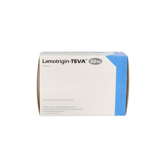 Das Produktfoto zeigt Lamotrigin Teva 50mg Tabletten (200 stk) PZN 00081004