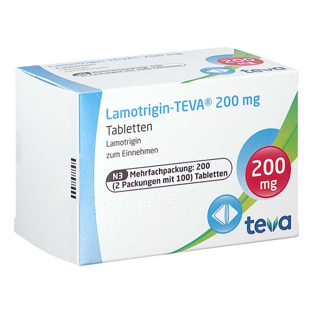 Lamotrigin Teva 200mg Tabletten (200 stk)