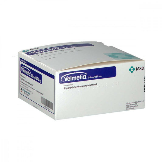 Velmetia 50 Mg/850 Mg Filmtabletten (196 stk)