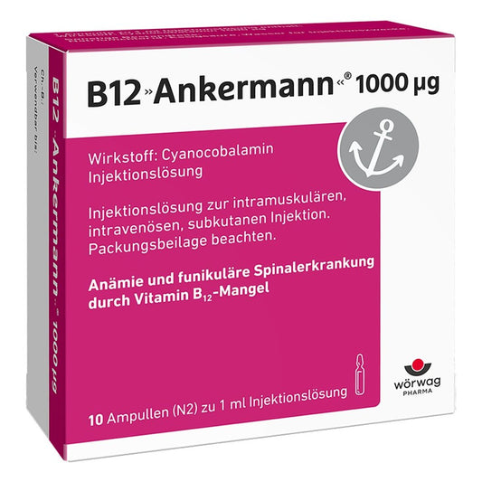 B12 Ankermann 1000 Μg Injektionslösung Amp. (10X1 ml)