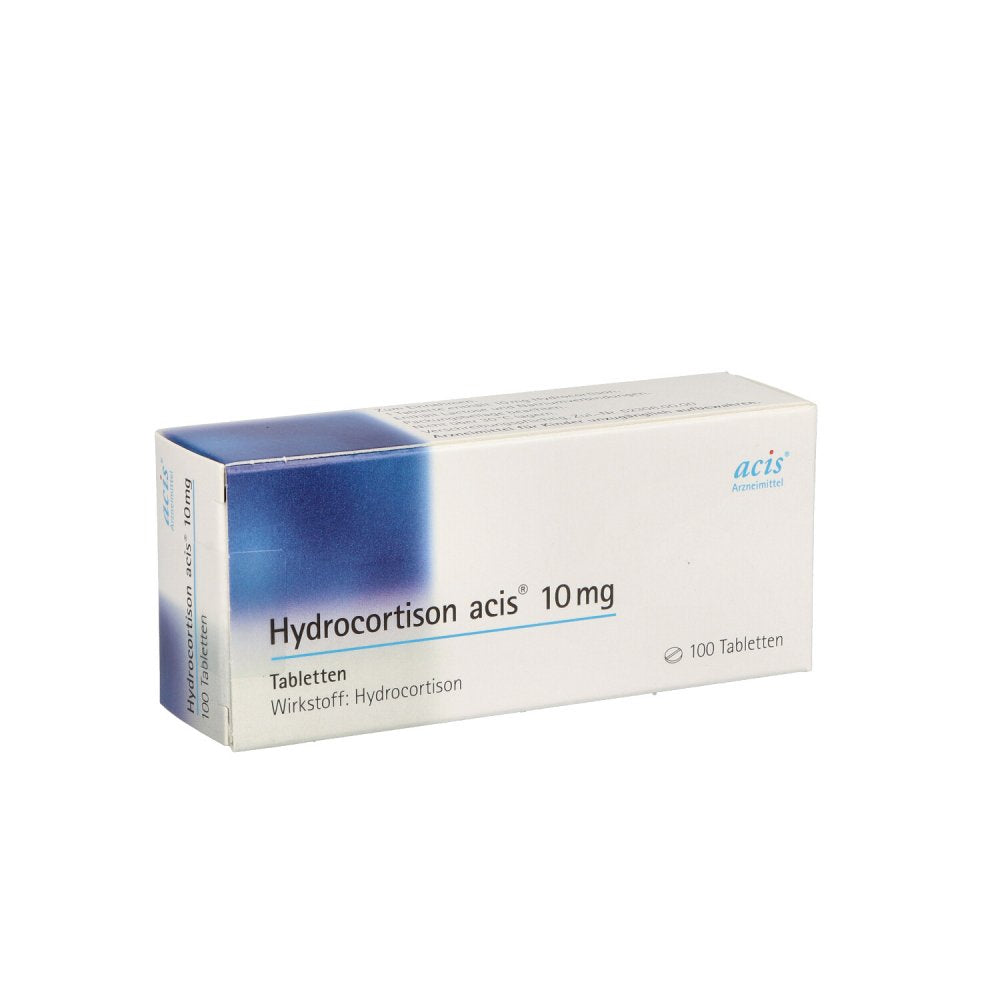 Das Produktfoto zeigt Hydrocortison Acis 10 Mg Tabletten (100 stk) PZN 00108861
