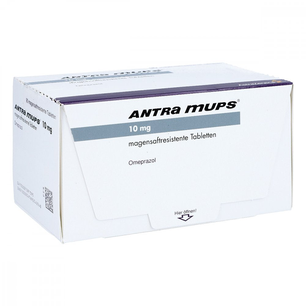 Das Produktfoto zeigt Antra Mups 10 Mg Magensaftresistente Tabletten (90 stk) PZN 00109139