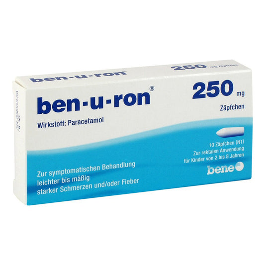Ben-U-Ron 250 Mg Suppositorien (10 stk)