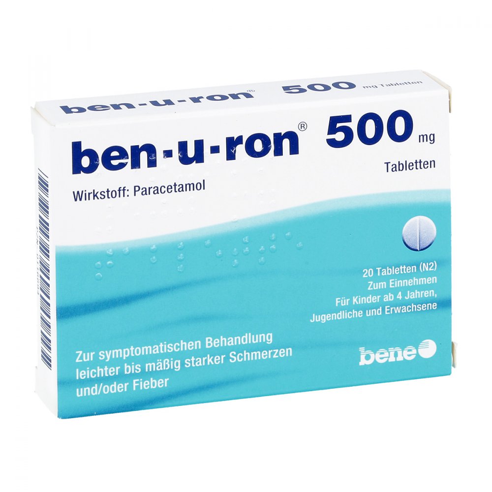 Ben-U-Ron 500 Mg Tabletten (20 stk)