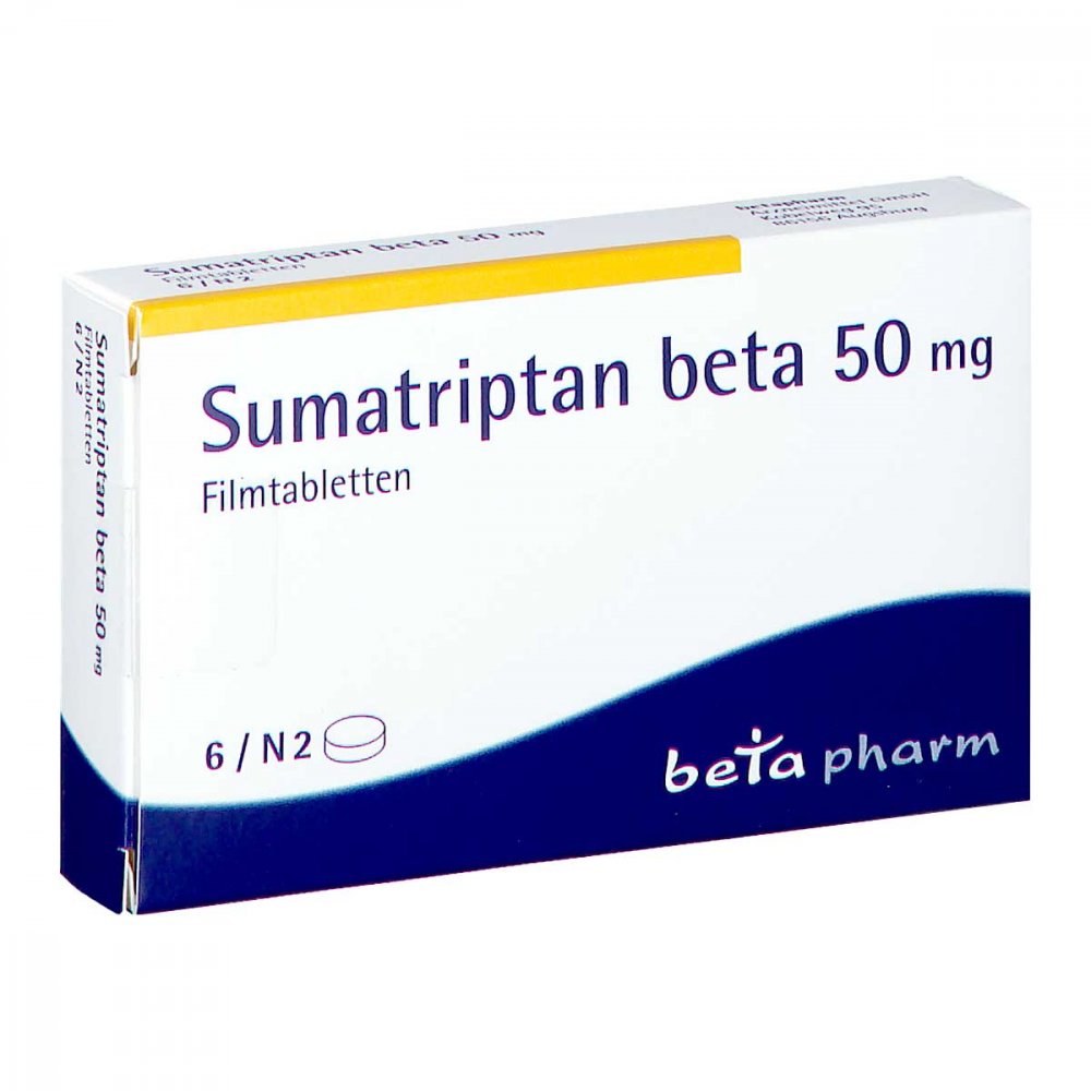Sumatriptan Beta 50 Mg Filmtabletten (6 stk)