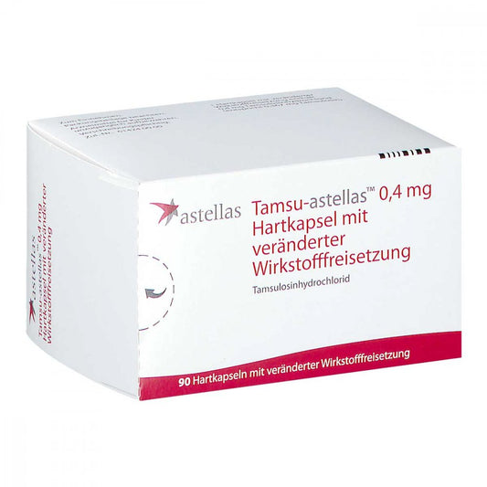 Das Produktfoto zeigt Tamsu Astellas 0,4 Mg Hartk.M.Veränd.Wst.-Frs. (90 stk) PZN 00121838