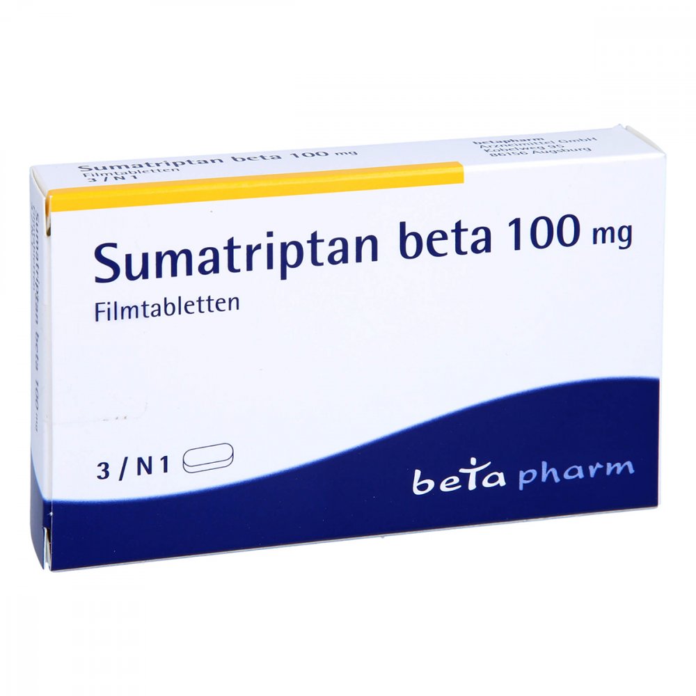 Sumatriptan Beta 100 Mg Filmtabletten (3 stk)