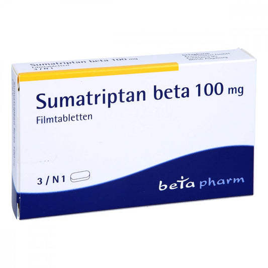 Sumatriptan Beta 100 Mg Filmtabletten (3 stk)