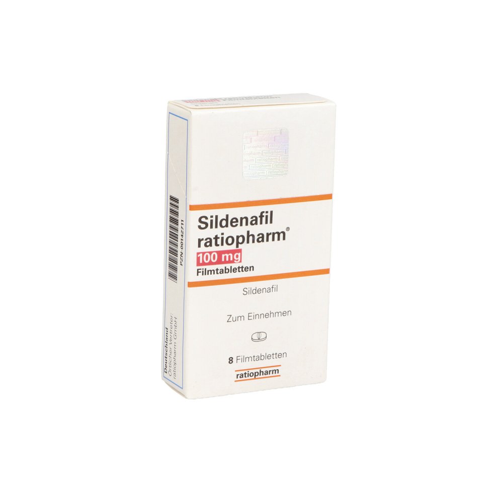 Sildenafil Ratiopharm 100 Mg Filmtabletten (8 stk)