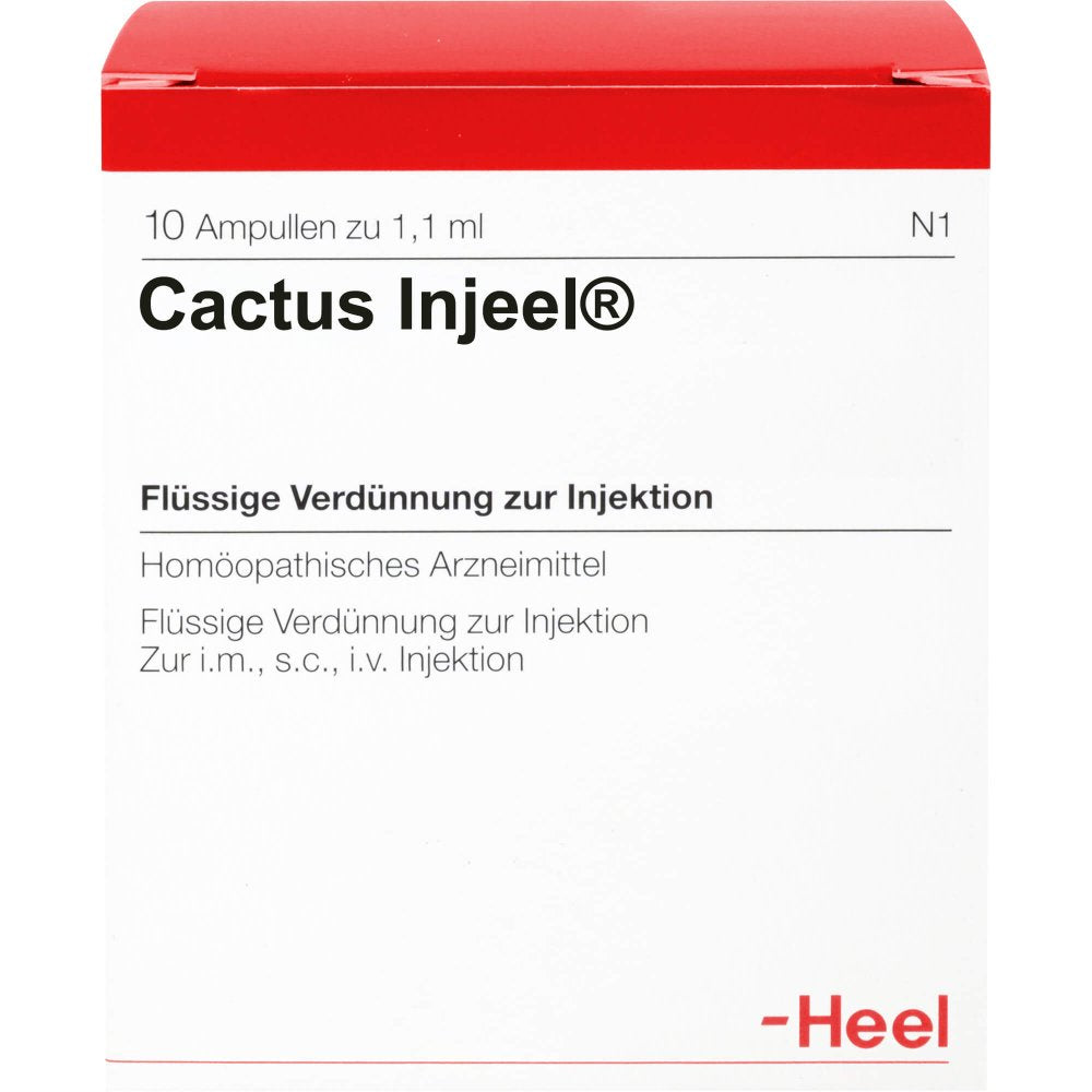 Das Produktfoto zeigt Cactus Injeel Ampullen (10 stk) PZN 00163593