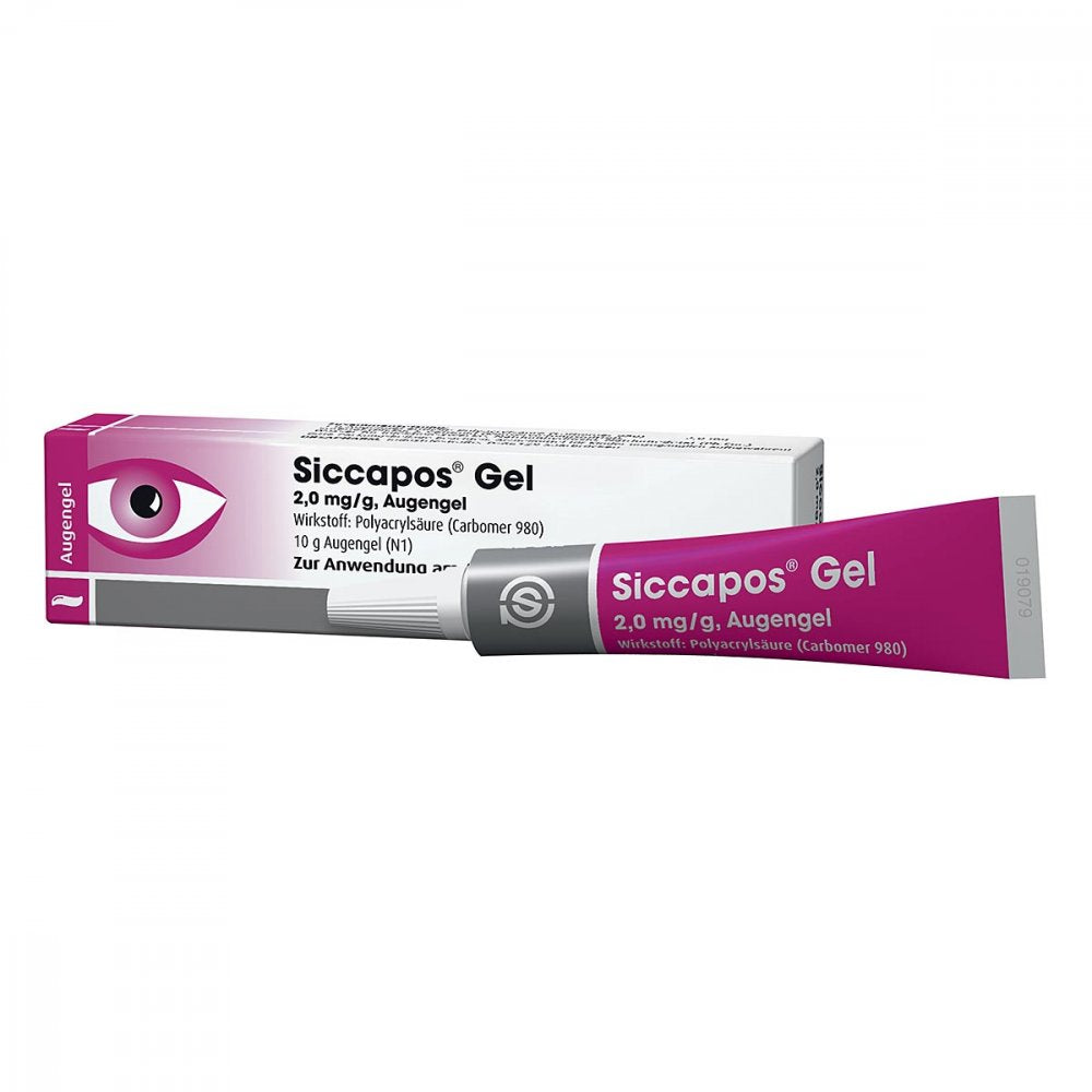 Das Produktfoto zeigt Siccapos Gel (10 g) PZN 00165190