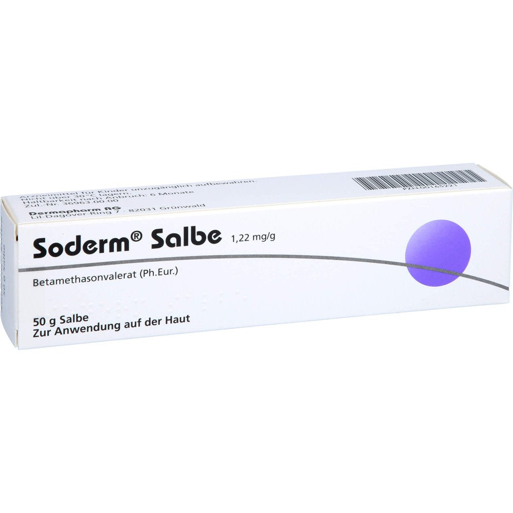 Das Produktfoto zeigt Soderm Salbe 1,22 Mg/G (50 g) PZN 00165221