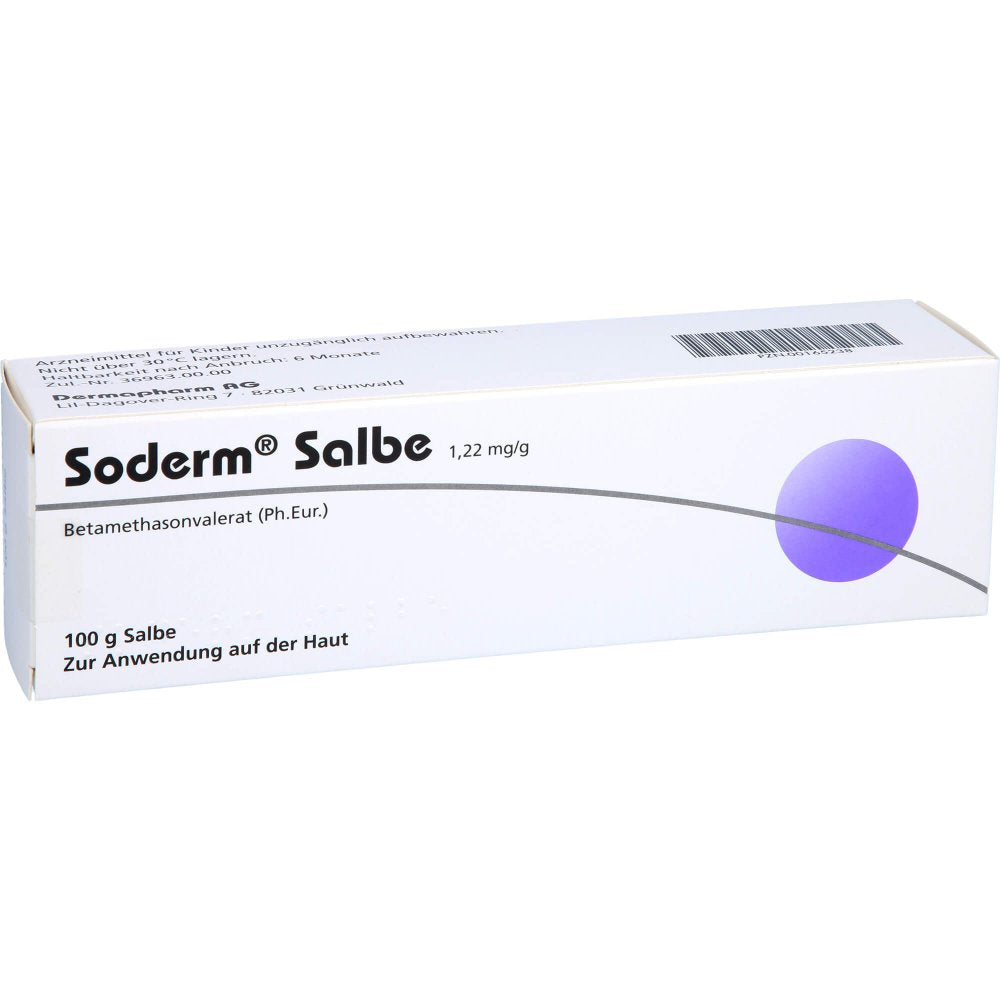 Das Produktfoto zeigt Soderm Salbe 1,22 Mg/G (100 g) PZN 00165238
