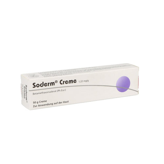 Das Produktfoto zeigt Soderm Creme 1,22 Mg/G (50 g) PZN 00165250
