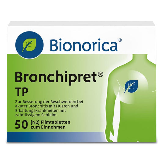 Das Produktfoto zeigt Bronchipret Tp Filmtabletten (50 stk) PZN 00168484