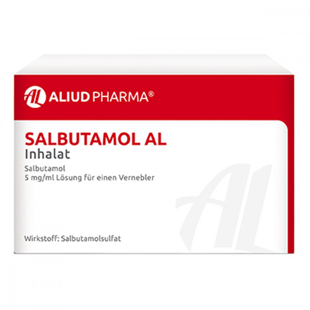 Das Produktfoto zeigt Salbutamol Al Inhalat Lösung F.E.Vernebler (10 ml) PZN 00168739