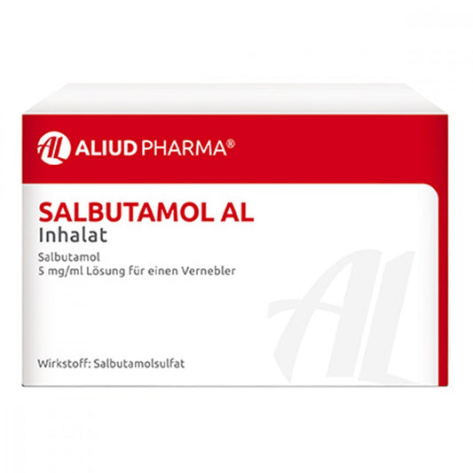 Das Produktfoto zeigt Salbutamol Al Inhalat Lösung F.E.Vernebler (10X10 ml) PZN 00168751