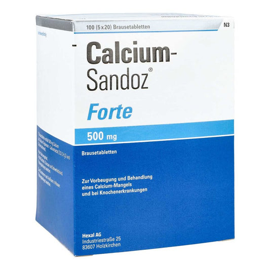 Calcium Sandoz Forte Brausetabletten (5X20 stk)