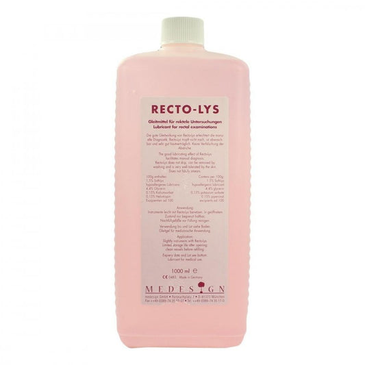 Das Produktfoto zeigt Rekto Lys Gleitgel (1000 ml) PZN 00169785