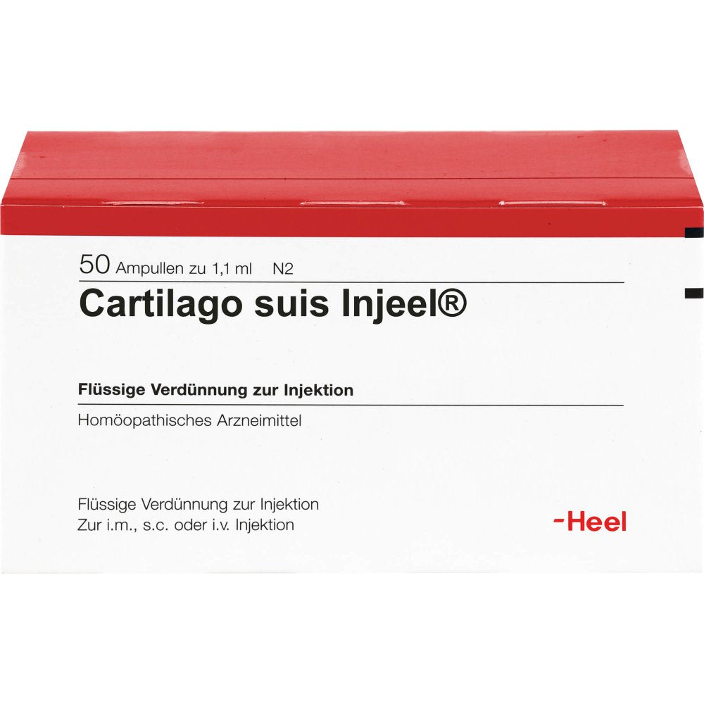 Das Produktfoto zeigt Cartilago Suis Injeel Ampullen (50 stk) PZN 00181183