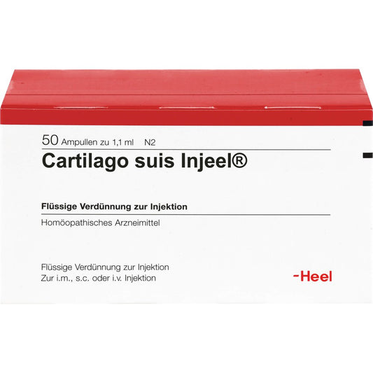 Das Produktfoto zeigt Cartilago Suis Injeel Ampullen (50 stk) PZN 00181183