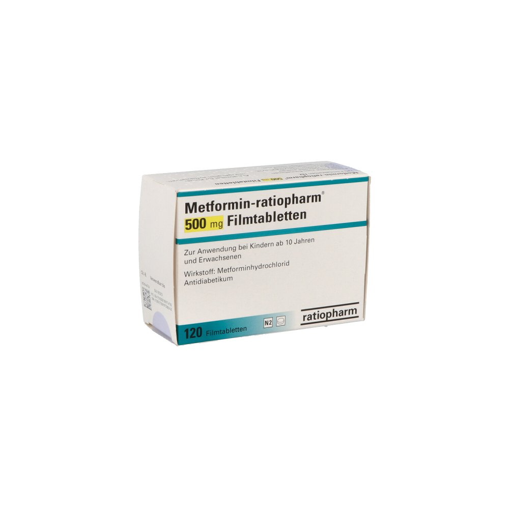 Metformin-Ratiopharm 500 Mg Filmtabletten (120 stk)