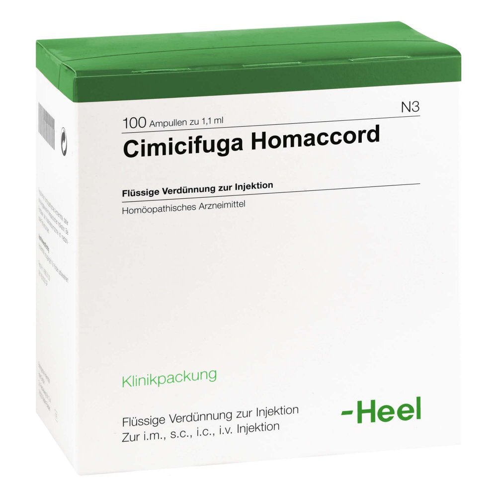 Das Produktfoto zeigt Cimicifuga Homaccord Ampullen (100 stk) PZN 00215580