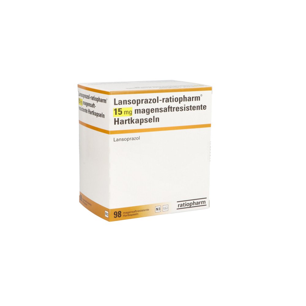 Lansoprazol-Ratiopharm 15 Mg Magensaftres.Hartkap. (98 stk)