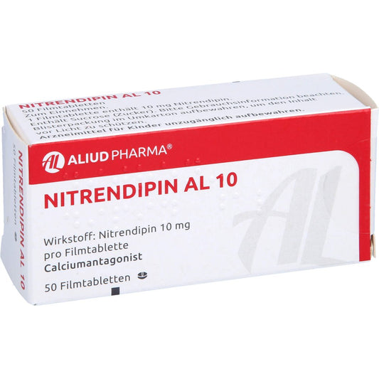 Das Produktfoto zeigt Nitrendipin Al 10 Filmtabletten (50 stk) PZN 00227790