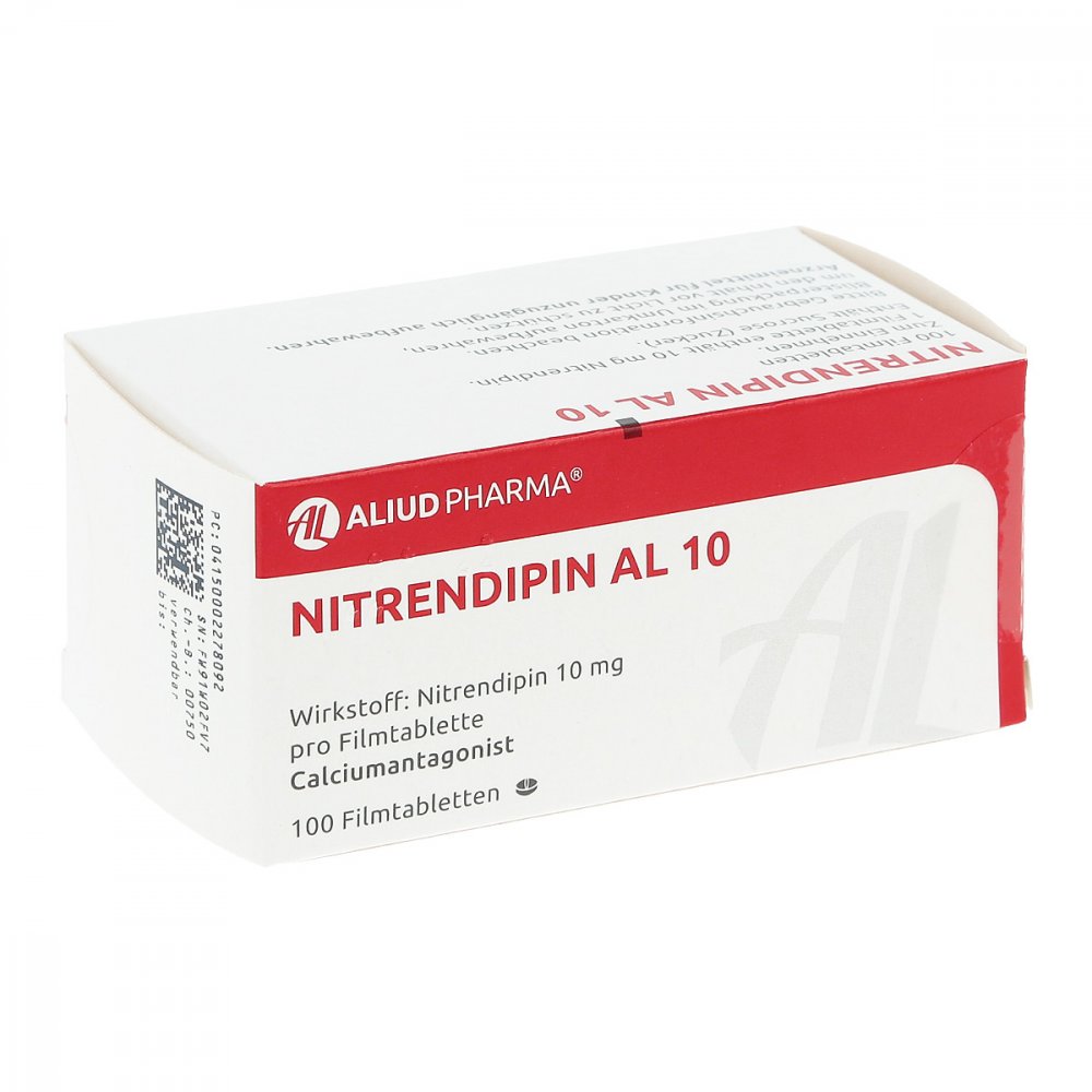 Nitrendipin Al 10 Filmtabletten (100 stk)