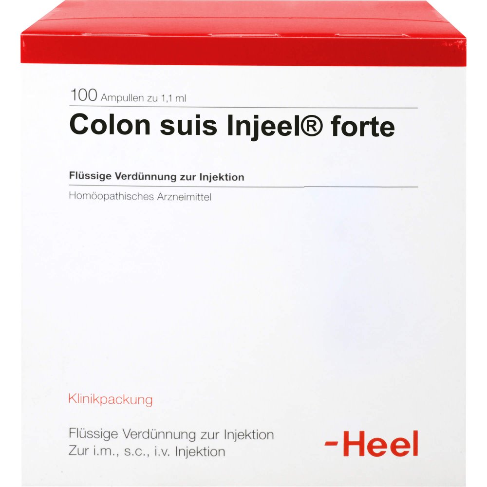 Das Produktfoto zeigt Colon Suis Injeel Forte Ampullen (100 stk) PZN 00229027