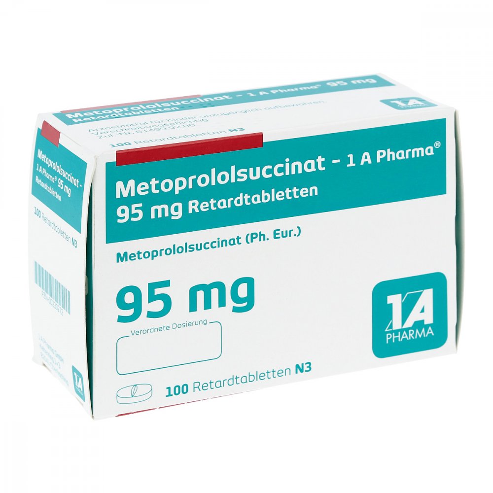 Metoprololsuccinat-1a Phar.95 Retardtabletten (100 stk)