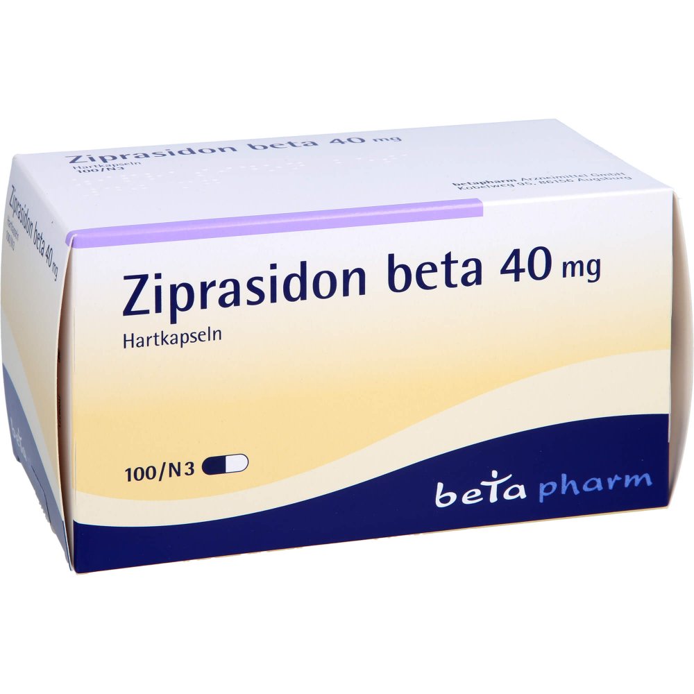 Ziprasidon Beta 40 Mg Hartkapseln (100 stk)
