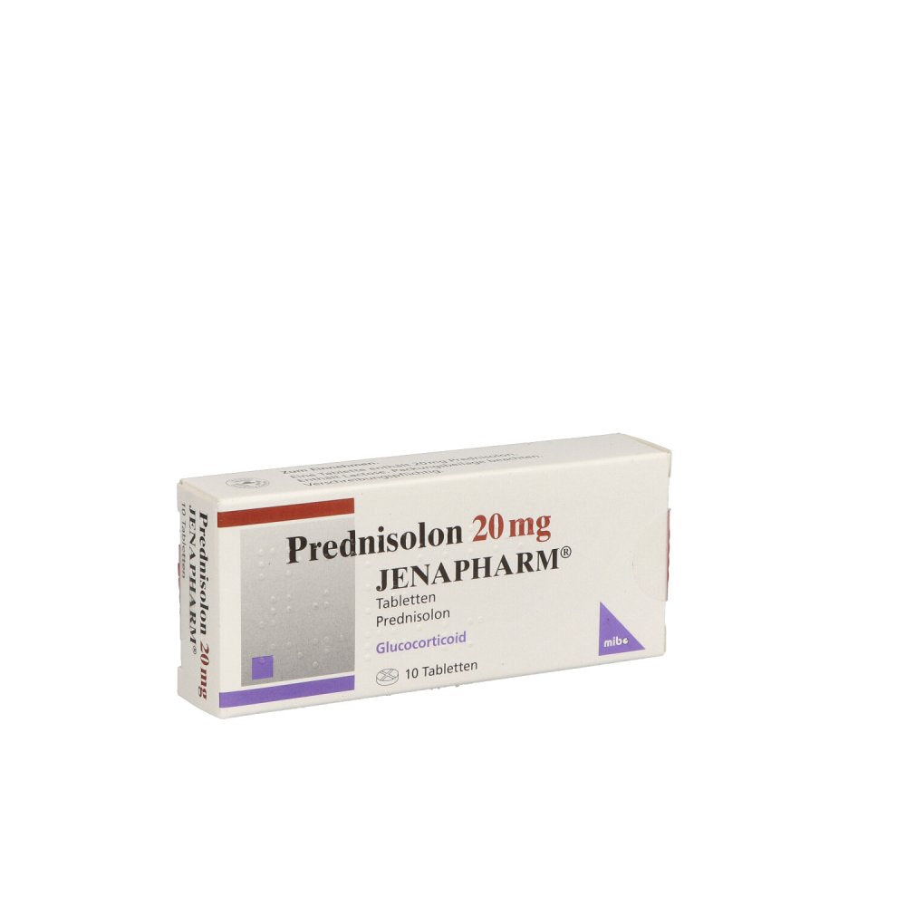 Das Produktfoto zeigt Prednisolon 20 Mg Jenapharm Tabletten (10 stk) PZN 00235803