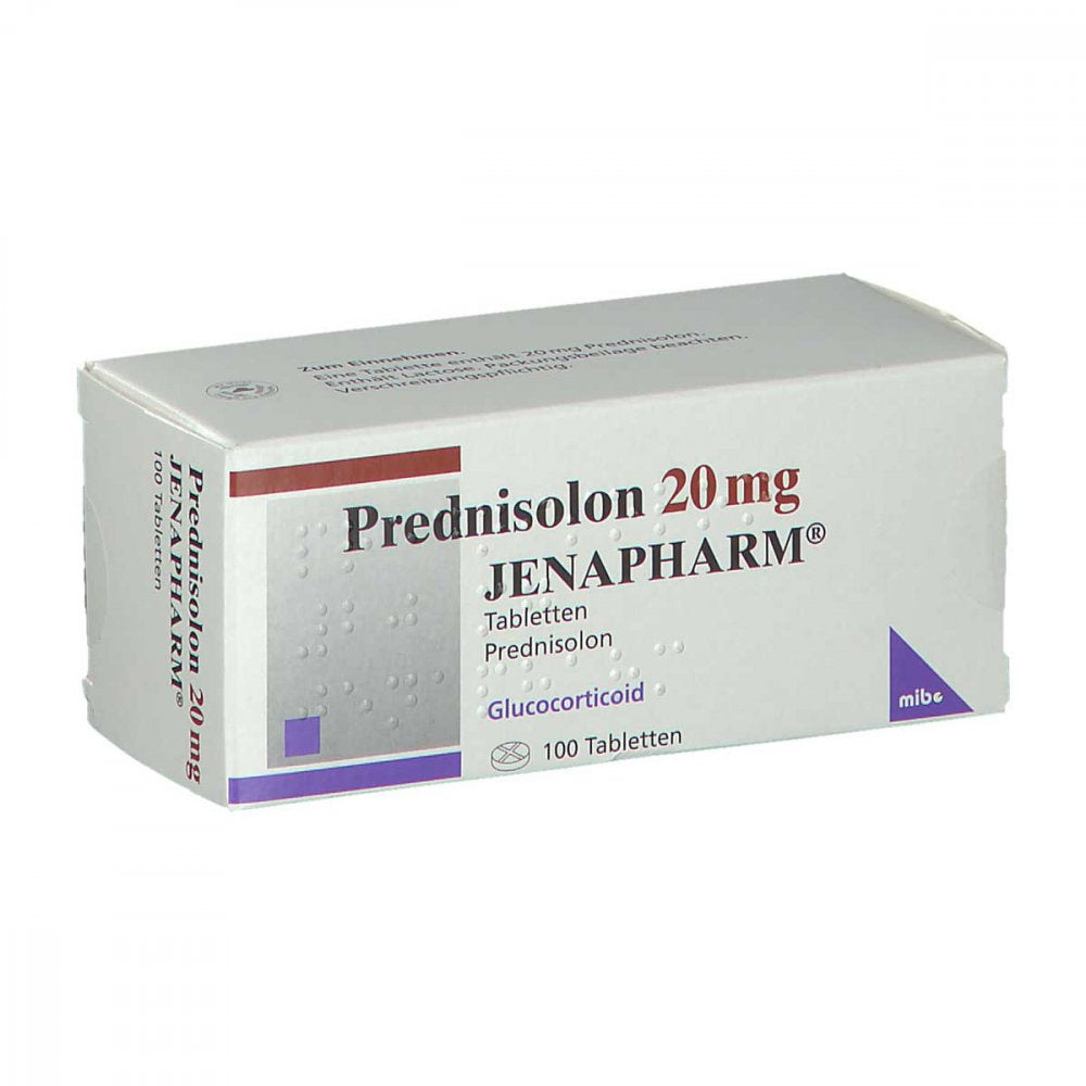 Das Produktfoto zeigt Prednisolon 20 Mg Jenapharm Tabletten (100 stk) PZN 00235849