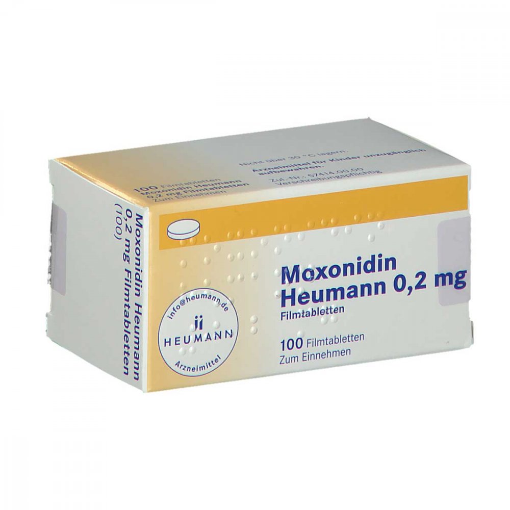 Moxonidin Heumann 0,2 Mg Filmtabletten (100 stk)