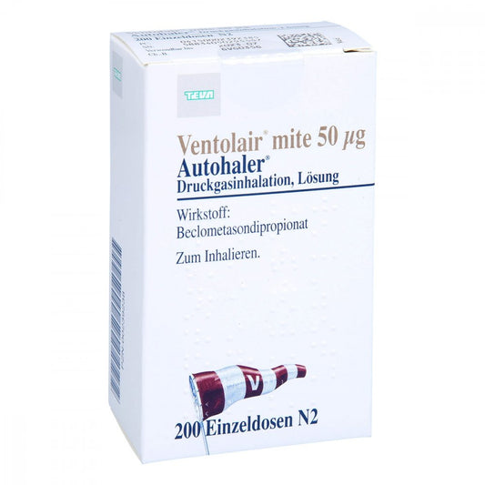 Ventolair Mite 50 Μg 200 Hub Autoh.Dosieraerosol (1 stk)