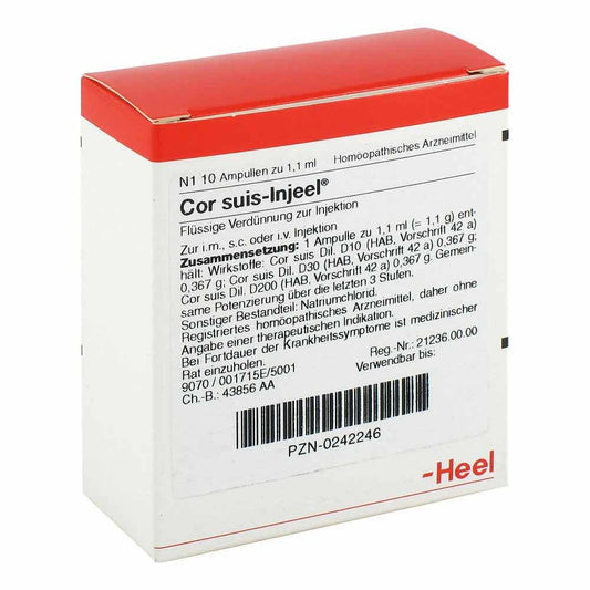 Das Produktfoto zeigt Cor Suis Injeel Ampullen (10 stk) PZN 00242246