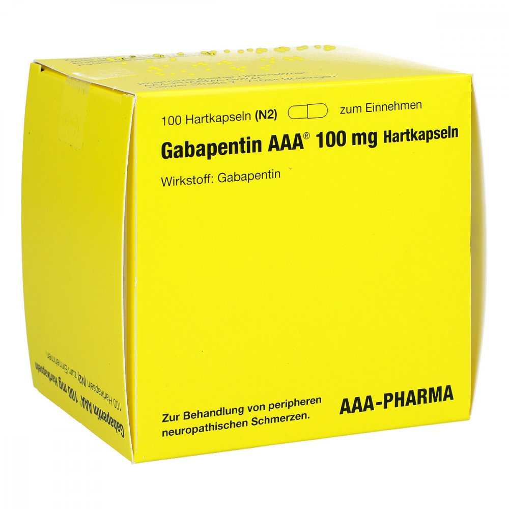 Gabapentin Aaa 100 Mg Hartkapseln (100 stk)