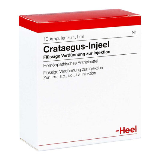 Das Produktfoto zeigt Crataegus Injeel Ampullen (10 stk) PZN 00246741
