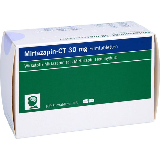 Das Produktfoto zeigt Mirtazapin-Ct 30 Mg Filmtabletten (100 stk) PZN 00260468