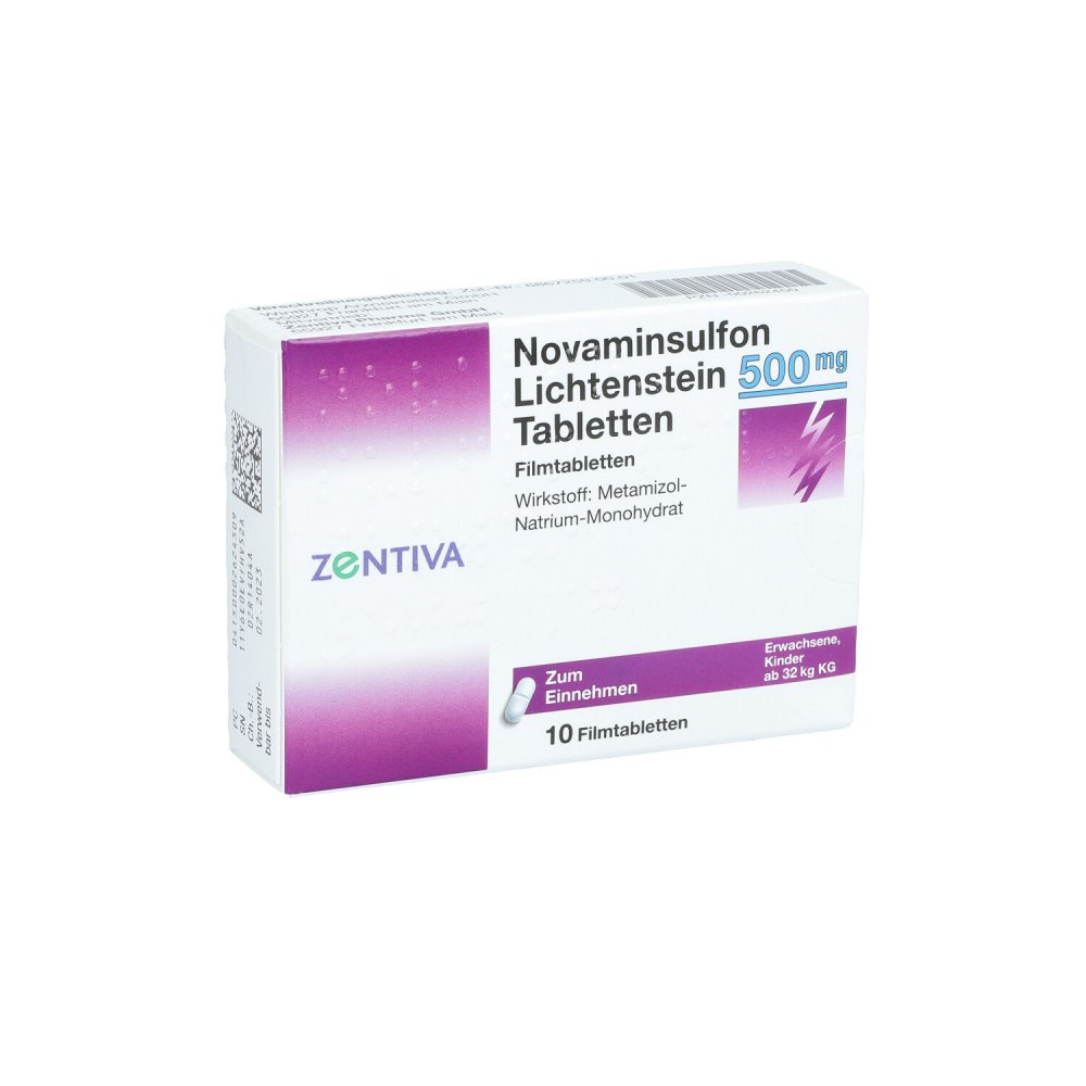 Novaminsulfon Lichtenstein 500 Mg Filmtabletten (10 stk)