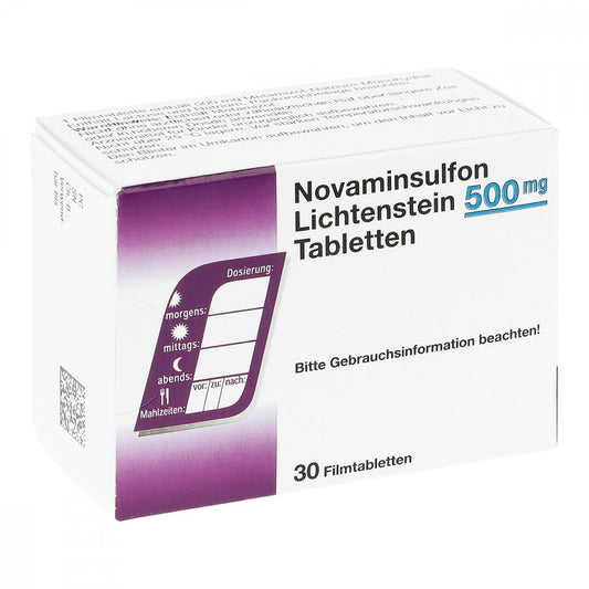 Novaminsulfon Lichtenstein 500 Mg Filmtabletten (30 stk)
