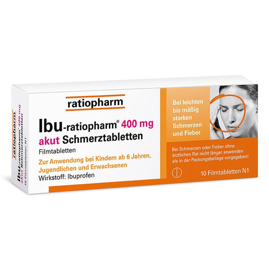 Ibu-Ratiopharm 400 Mg Akut Schmerztbl.Filmtabl. (10 stk)