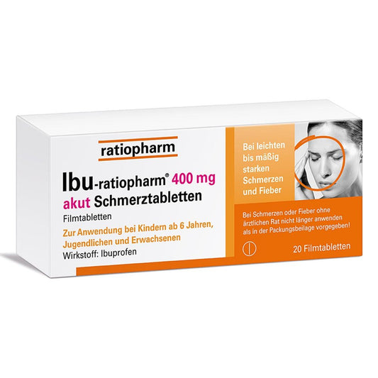 Ibu-Ratiopharm 400 Mg Akut Schmerztbl.Filmtabl. (20 stk)