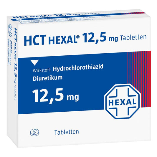 Das Produktfoto zeigt Hct Hexal 12,5 Mg Tabletten (100 stk) PZN 00271905
