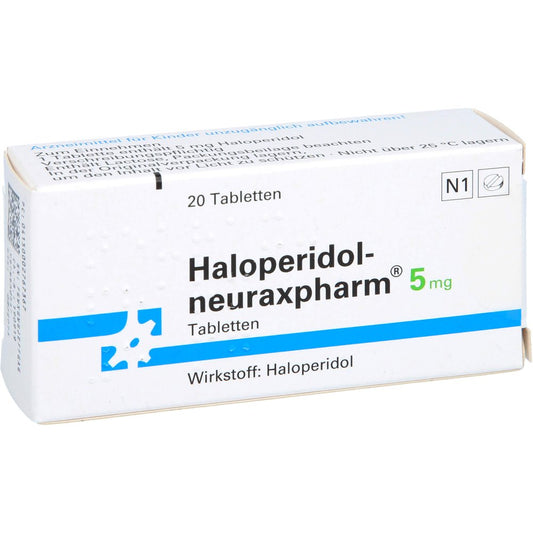 Das Produktfoto zeigt Haloperidol-Neuraxp. 5 Mg Tabletten (20 stk) PZN 00276736